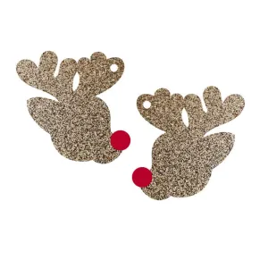 © Rudolph Head Dangles - 4 pair set