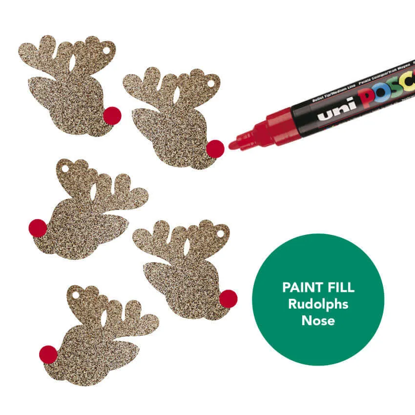 © Rudolph Head Dangles - 4 pair set