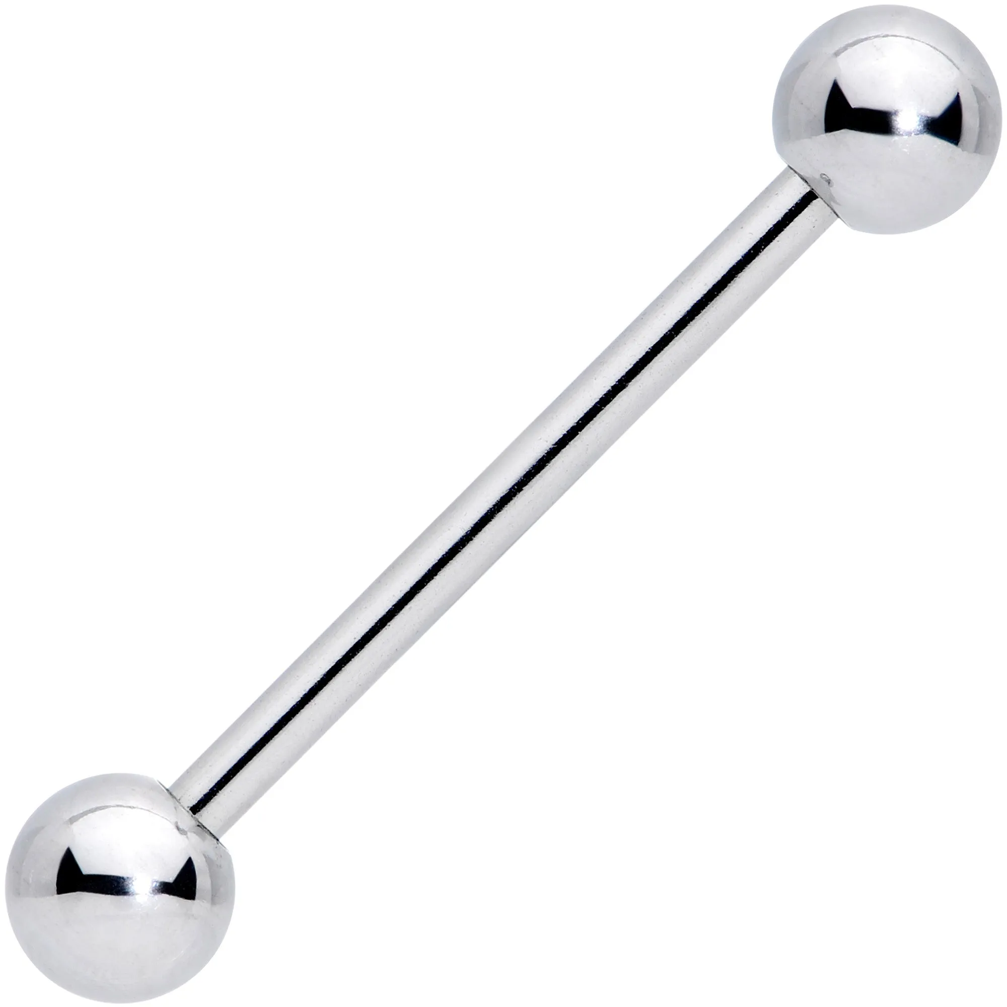 14 Gauge 3/4 Stainless Steel Extra Long Barbell Tongue Ring