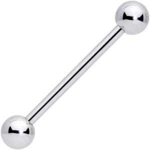 14 Gauge 3/4 Stainless Steel Extra Long Barbell Tongue Ring