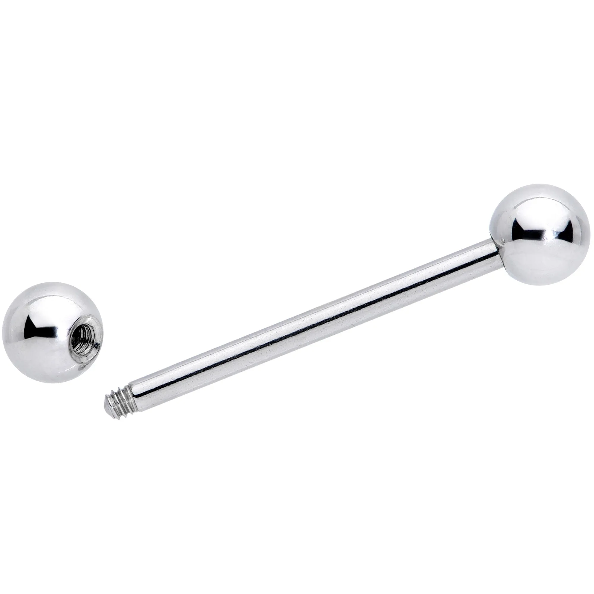 14 Gauge 3/4 Stainless Steel Extra Long Barbell Tongue Ring