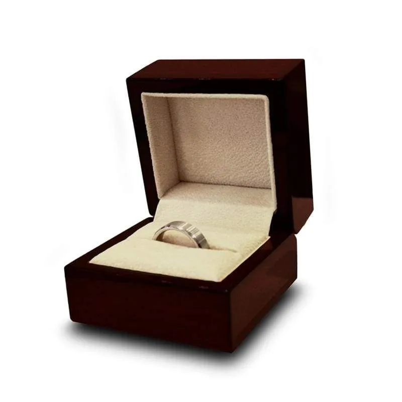 14k Rose Gold Men’s Wedding Ring Blue & Purple Color Changing Inlay - 8mm
