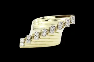 14K Yellow Gold .40 CTW Diamond Ring