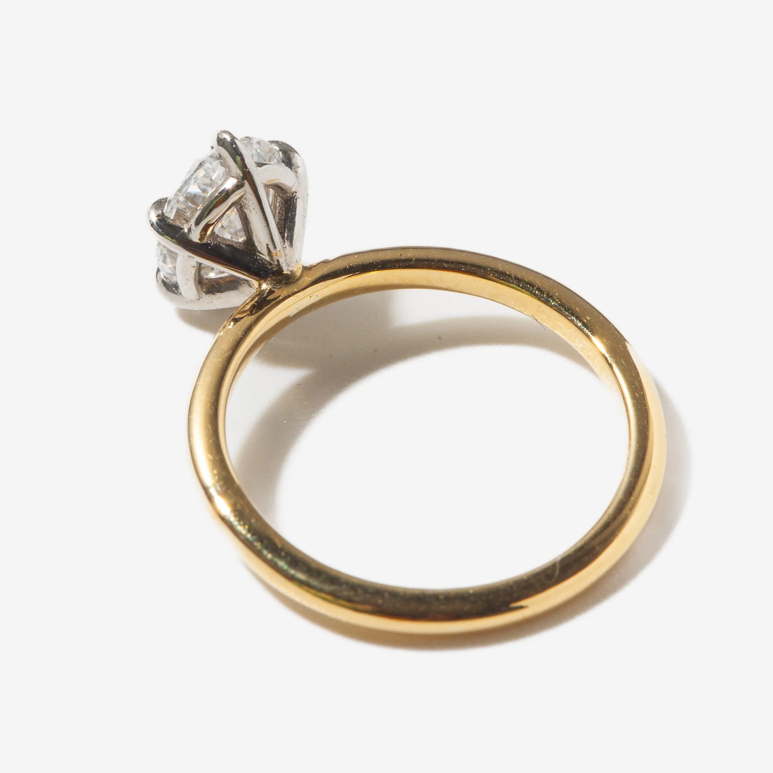 1.50 ct Lab-Grown Oval Diamond Vault Ring