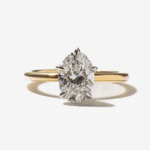 1.50 ct Lab-Grown Oval Diamond Vault Ring