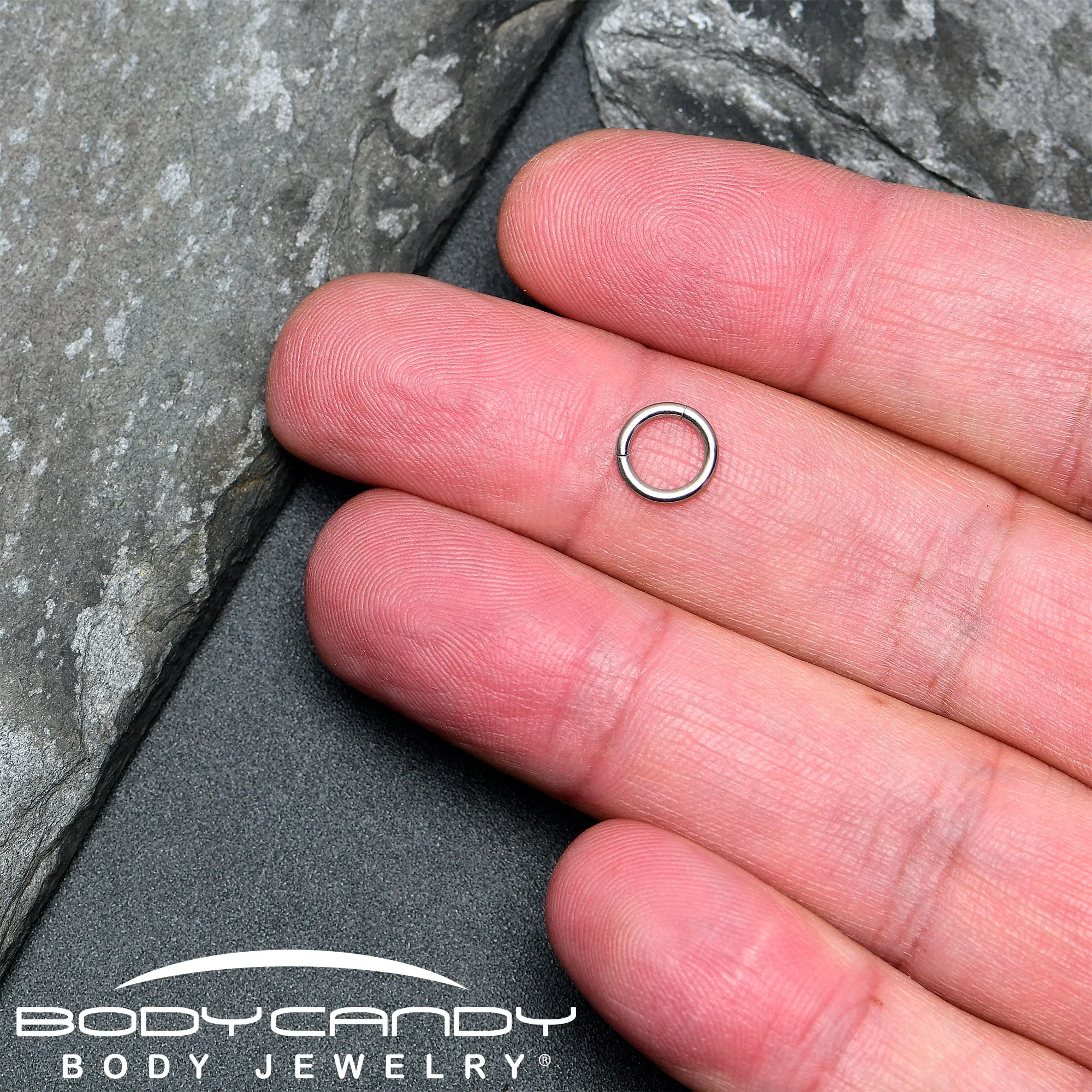 16 Gauge 1/4 316L Surgical Steel Precision Hinged Segment Hoop