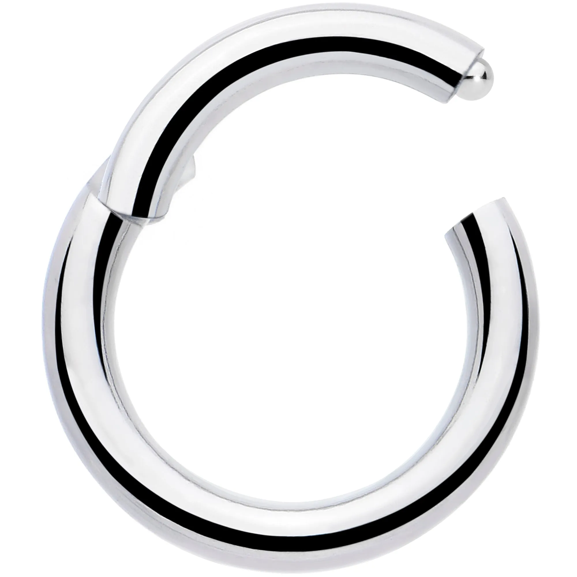 16 Gauge 1/4 316L Surgical Steel Precision Hinged Segment Hoop