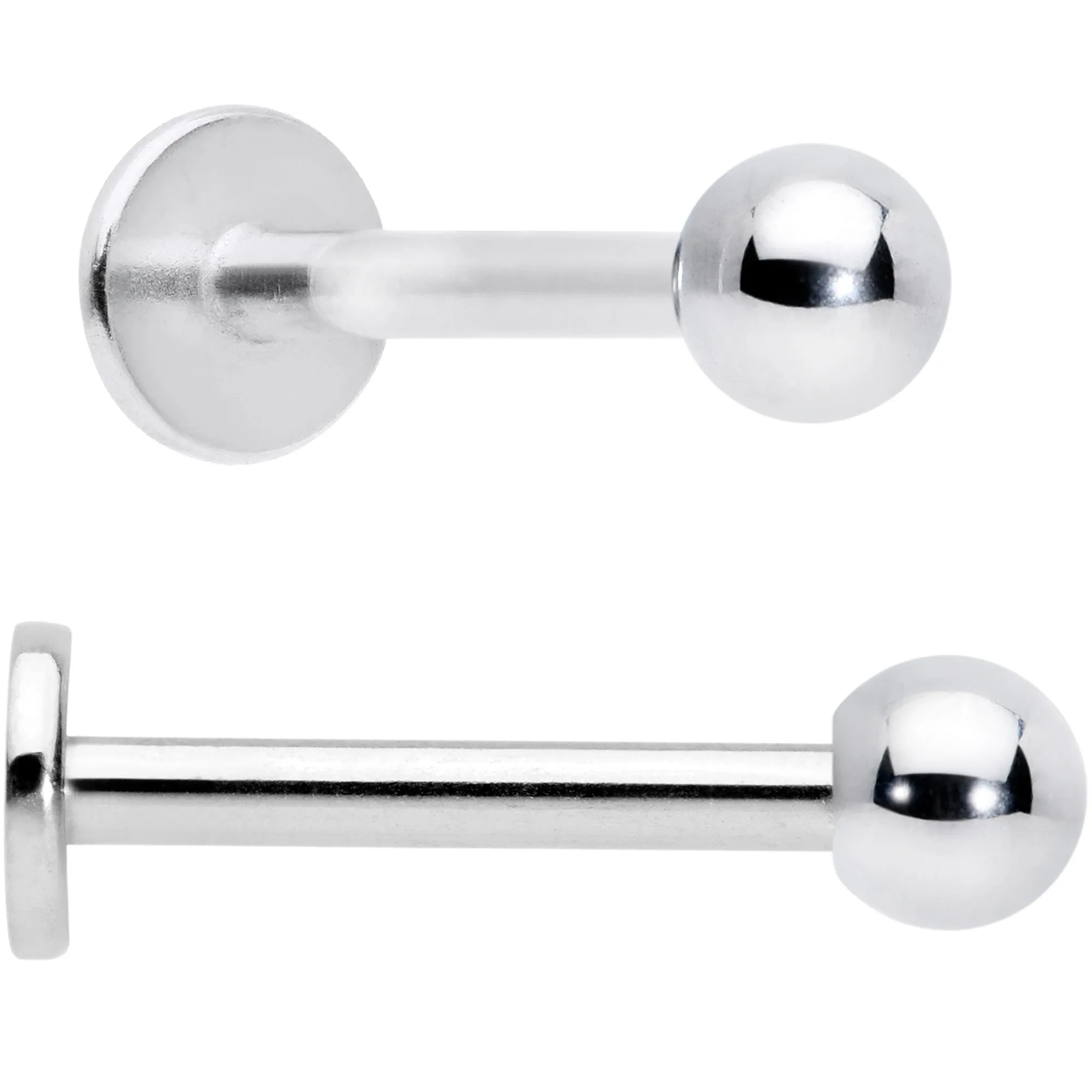 16 Gauge 5/16 Clear CZ Gem Flower Butterfly Labret Tragus Set of 3