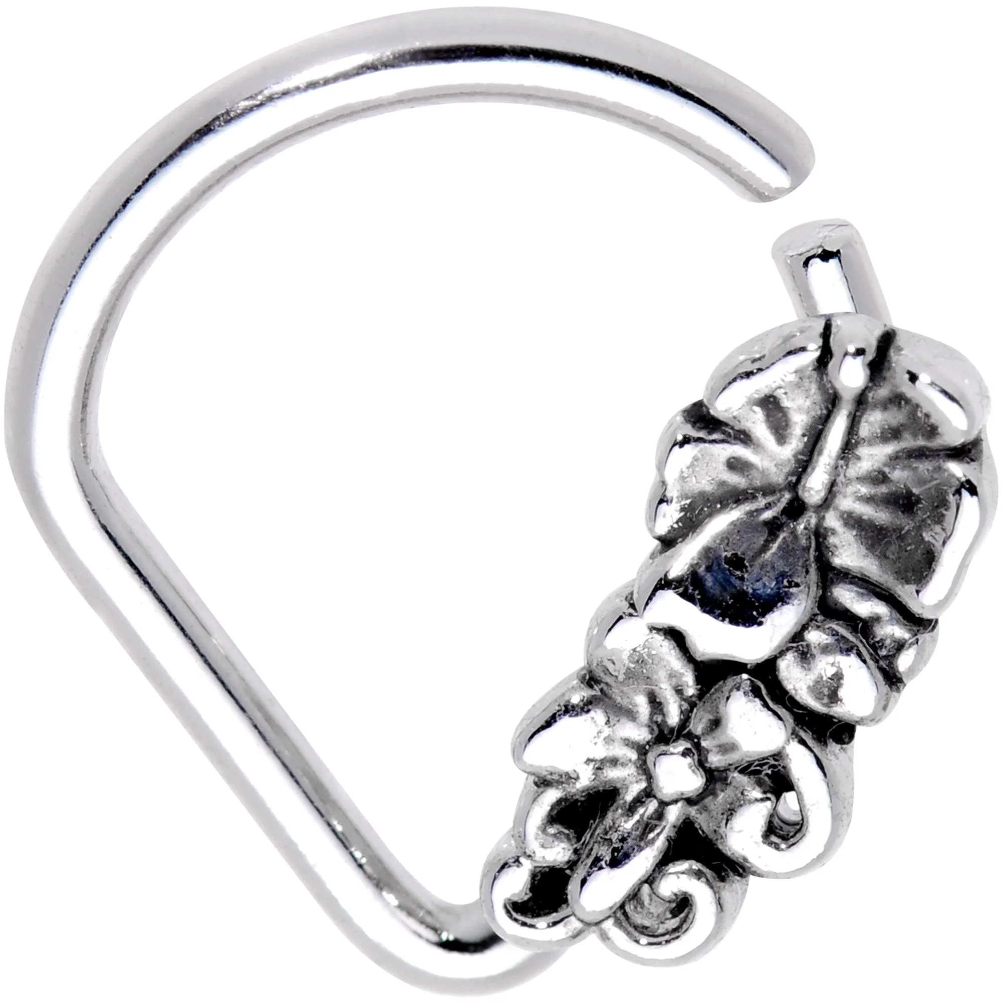 16 Gauge 5/16 Flowery Fun Ellipse Septum Ring