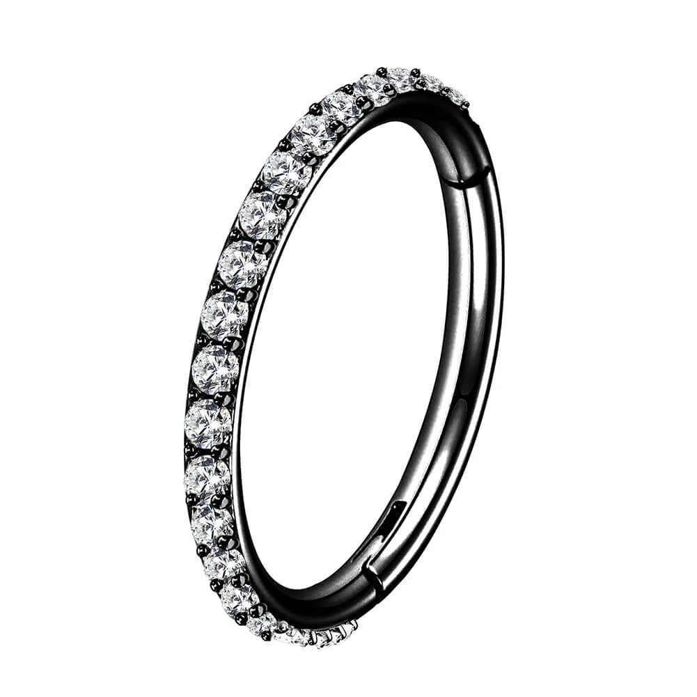 18G Nose Hoop CZ Stainless Steel Nose Ring