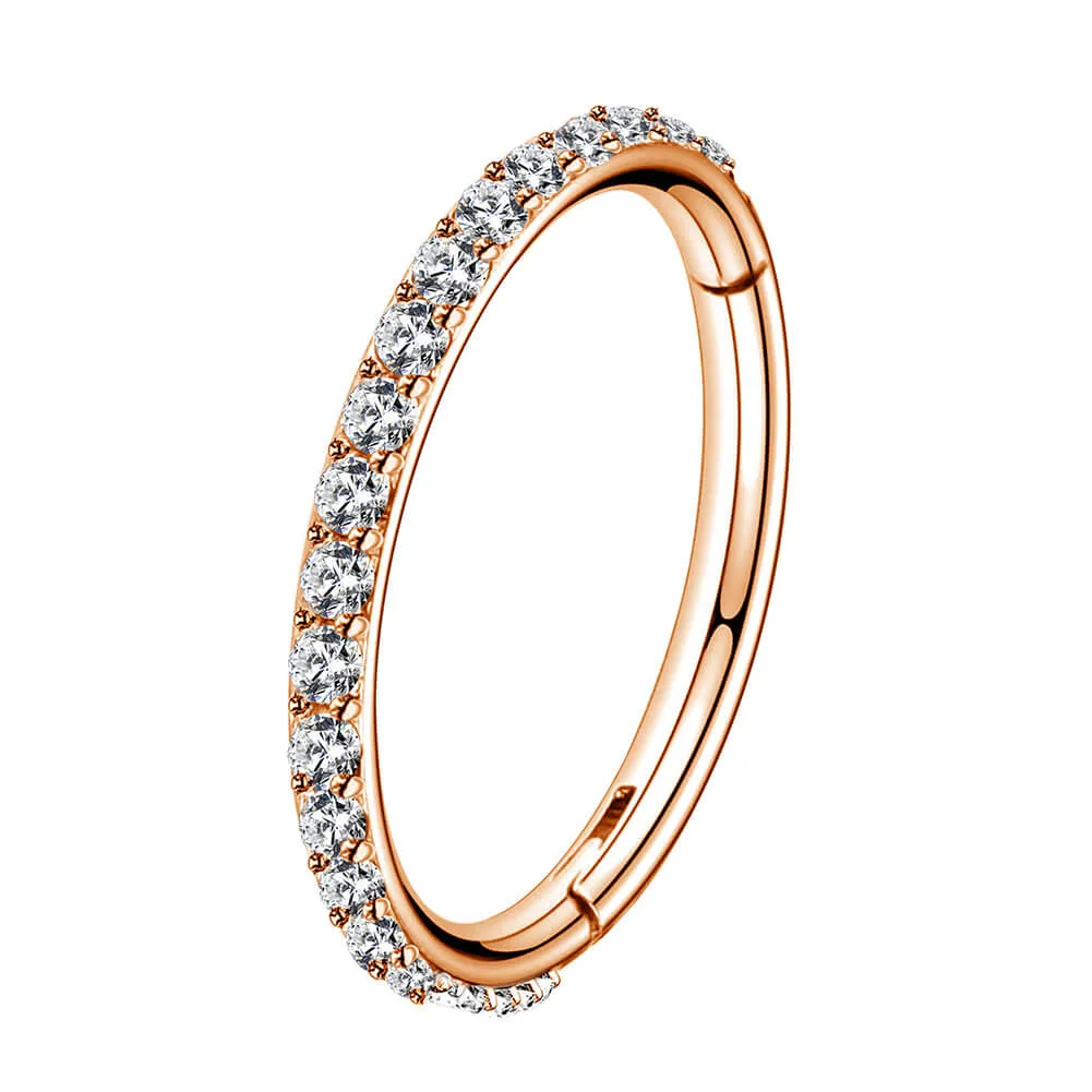 18G Nose Hoop CZ Stainless Steel Nose Ring