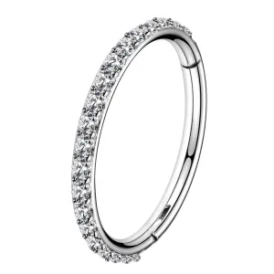 18G Nose Hoop CZ Stainless Steel Nose Ring