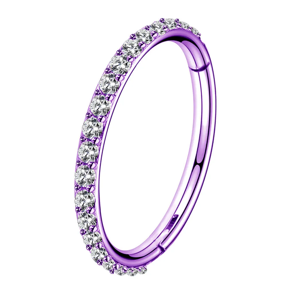 18G Nose Hoop CZ Stainless Steel Nose Ring