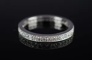 18k WHITE GOLD FULL ETERNITY BAND