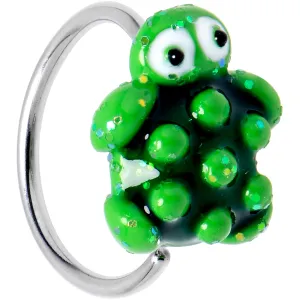 20 Gauge 5/16 Texture Turtle Nose Hoop
