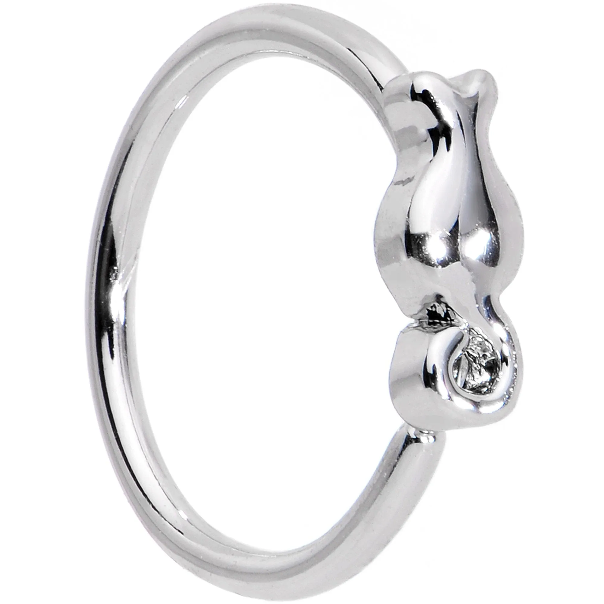20 Gauge 5/16 Tiny Tulip Flower Seamless Circular Ring