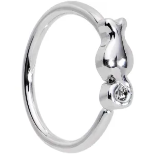 20 Gauge 5/16 Tiny Tulip Flower Seamless Circular Ring