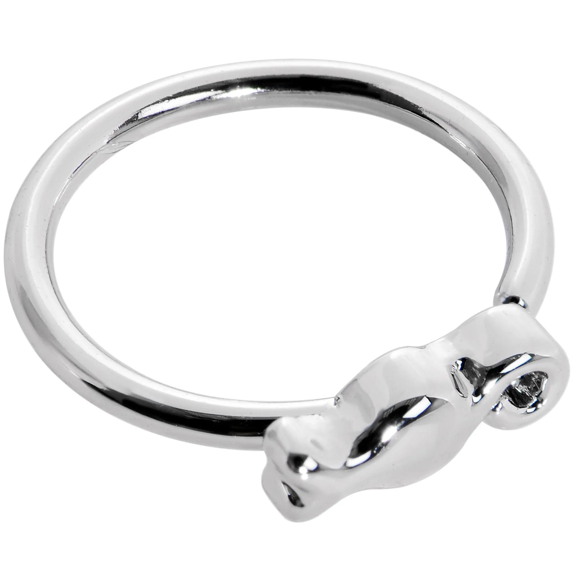 20 Gauge 5/16 Tiny Tulip Flower Seamless Circular Ring