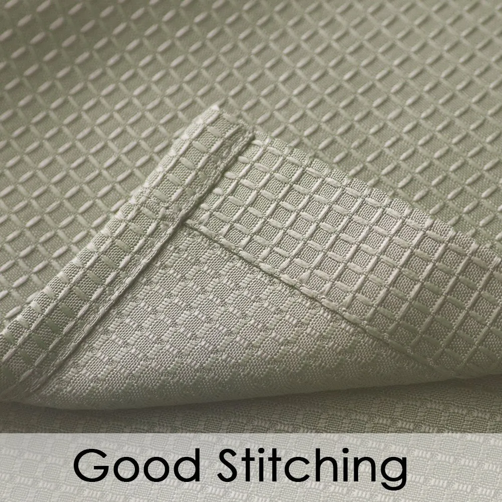 72""*72"" Polyester Waffle Weave Plaid Bathroom Shower Curtain Waterproof Wrinkle Resistant Privacy Protection Decorative Home Hotel Bath Curtain
