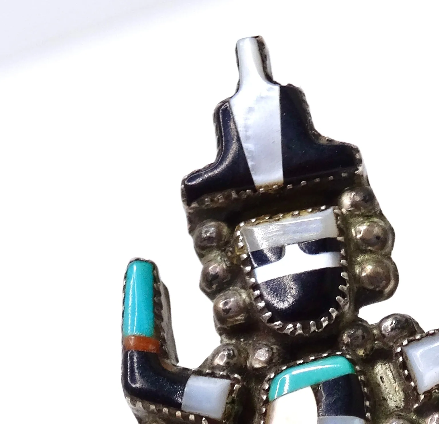 AC Zuni Signed Navajo Artisan Inlay Ring