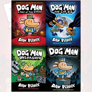 Adventures Of Dog Man Collection Dav Pilkey 4 Books Set A Tale Of Two Kitties