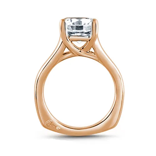 A.JAFFE Classic Trellis 18K Rose Gold Solitaire Engagement Ring MES515/200