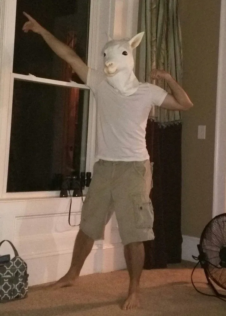 Alpaca Head Latex Party Mask
