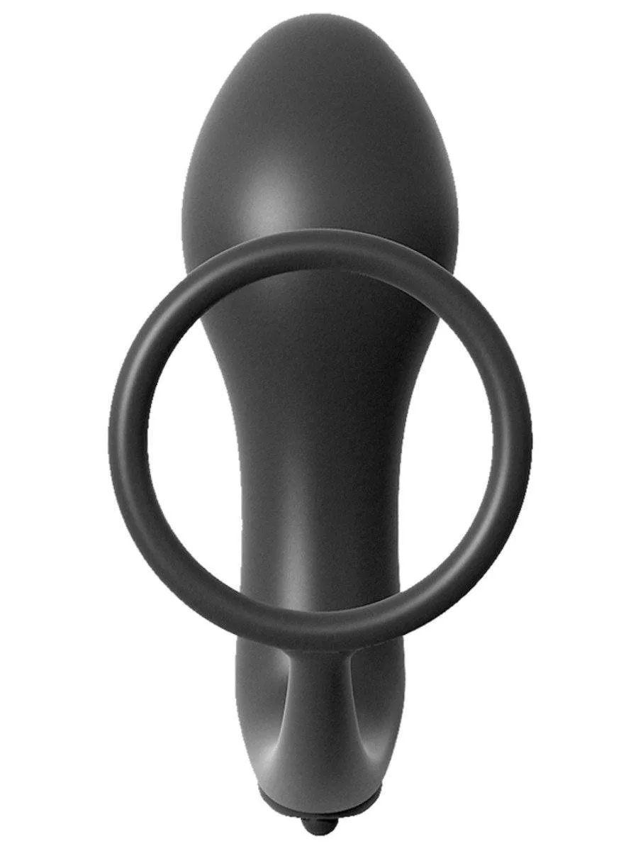 Anal Fantasy Collection Vibrating Ass-Gasm Cockring Plug