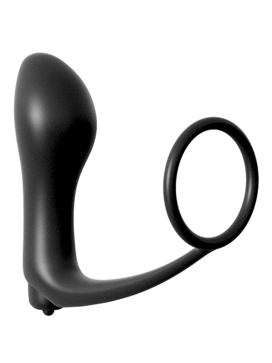 Anal Fantasy Collection Vibrating Ass-Gasm Cockring Plug