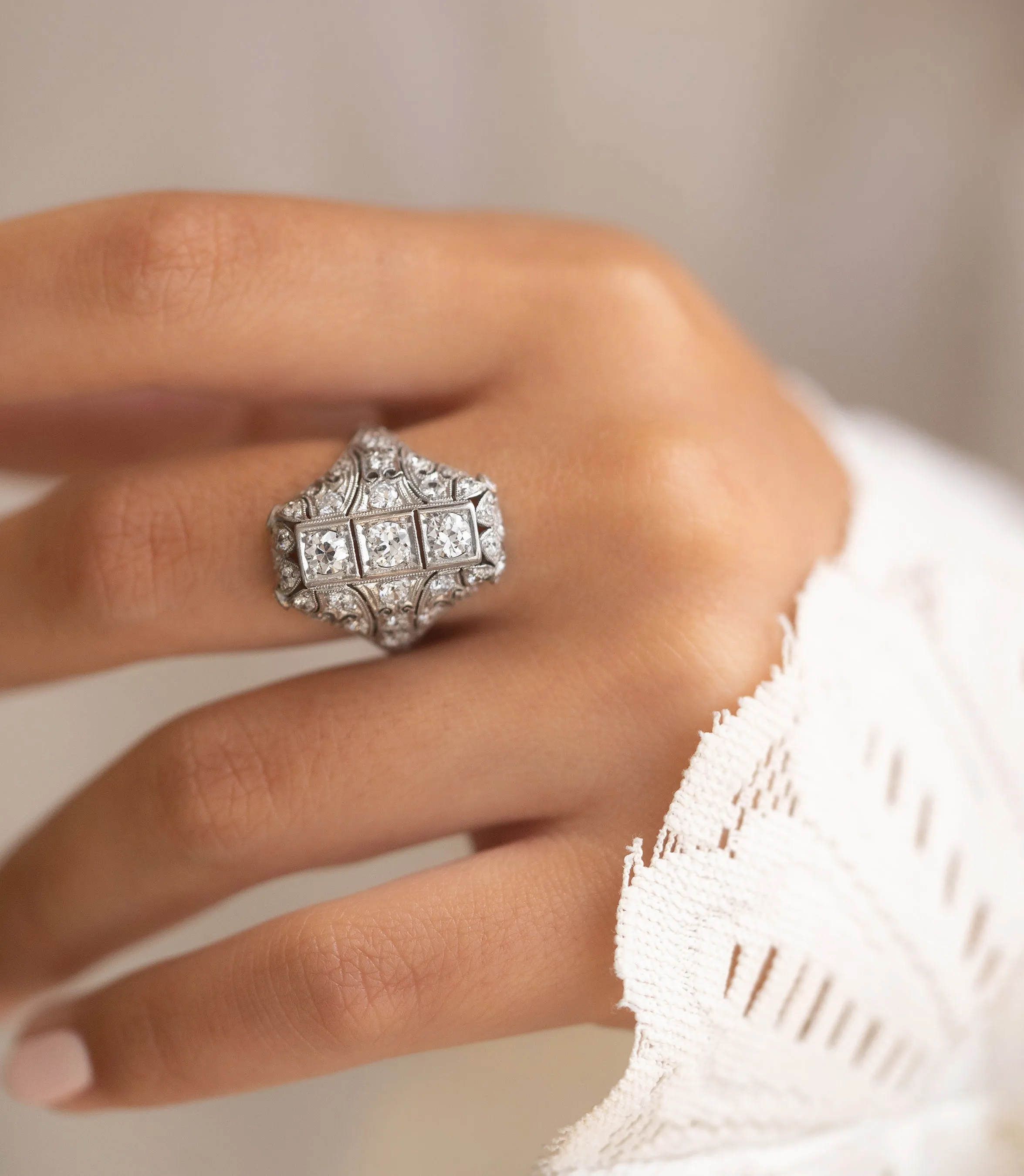 Antique Navette Ring