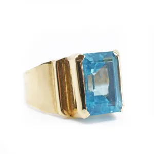 Apatite 14Kt Gold Faceted Handmade Ring