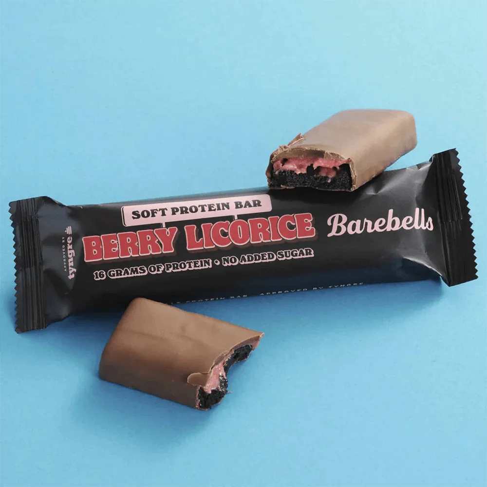Barebells Soft Bar Berry Licorice - 10x55g.