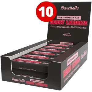 Barebells Soft Bar Berry Licorice - 10x55g.