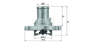 Behr-Mahle Thermostat Fiat Palio 87 °C (Ti12287D)