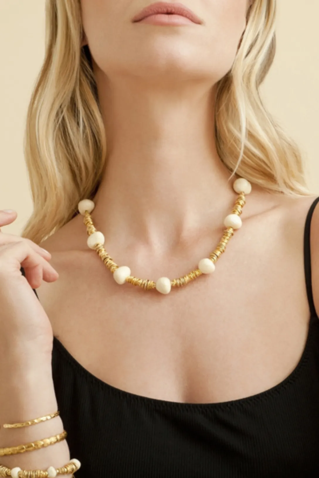 Biba Necklace Gold | Off White