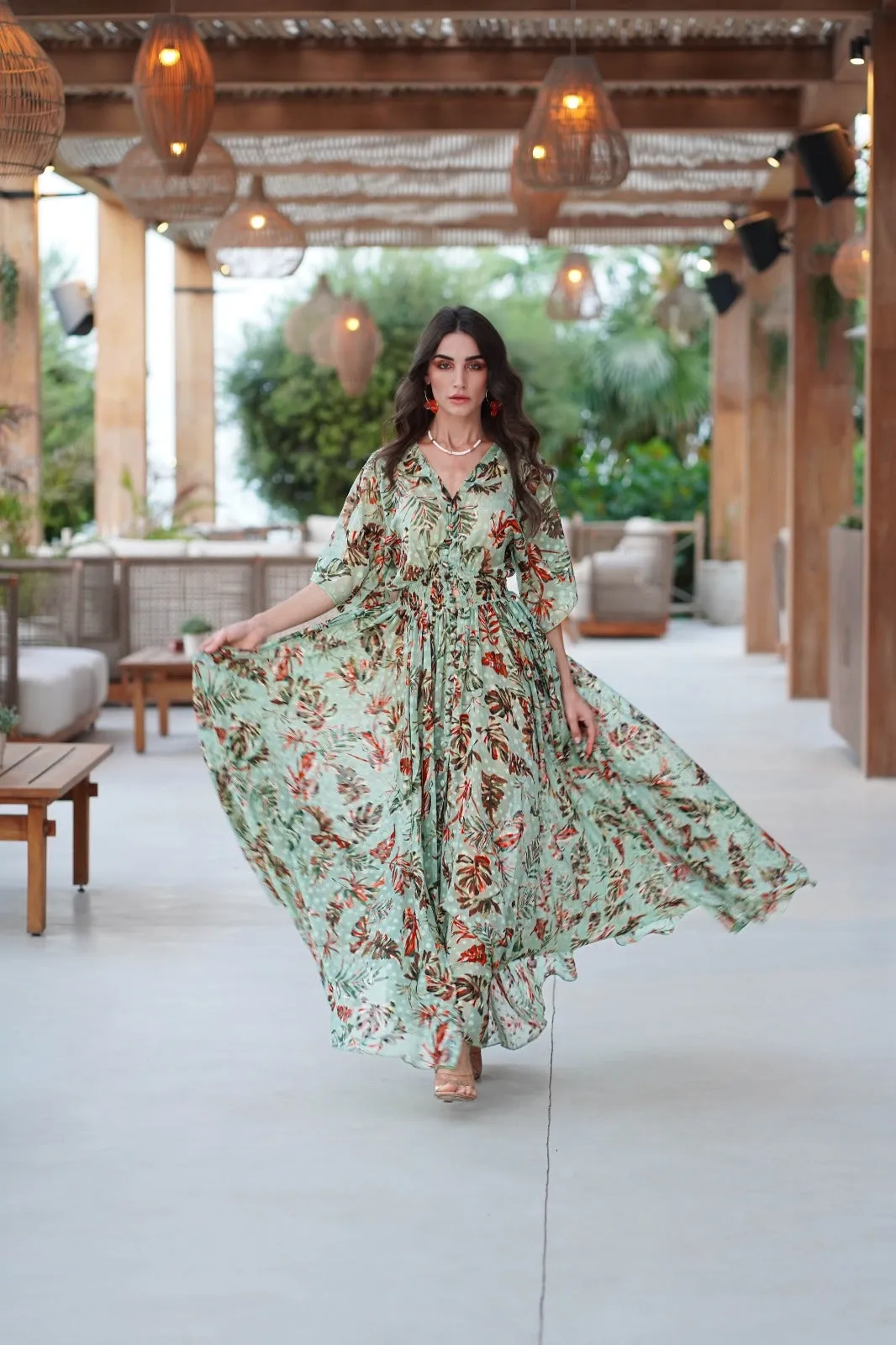 Birds of Paradise Maxi Dress