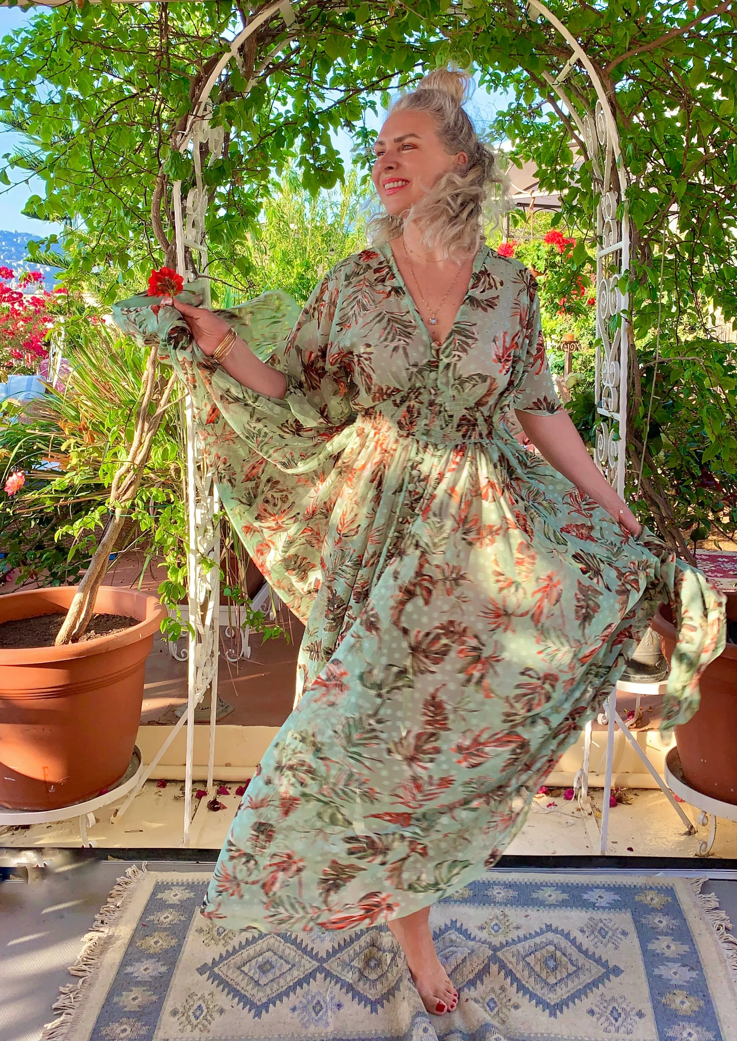 Birds of Paradise Maxi Dress