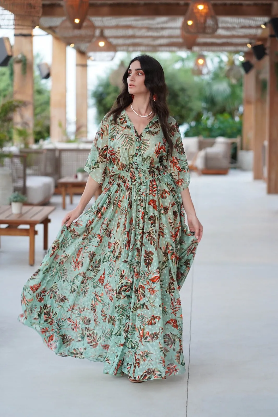 Birds of Paradise Maxi Dress