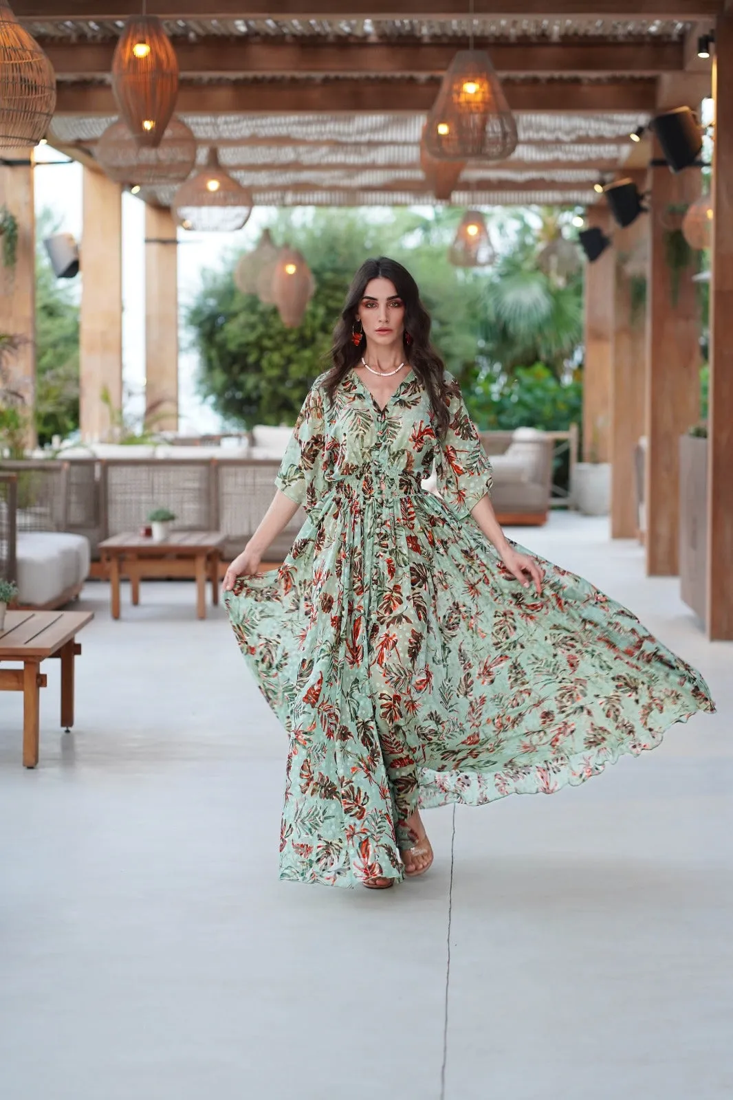 Birds of Paradise Maxi Dress