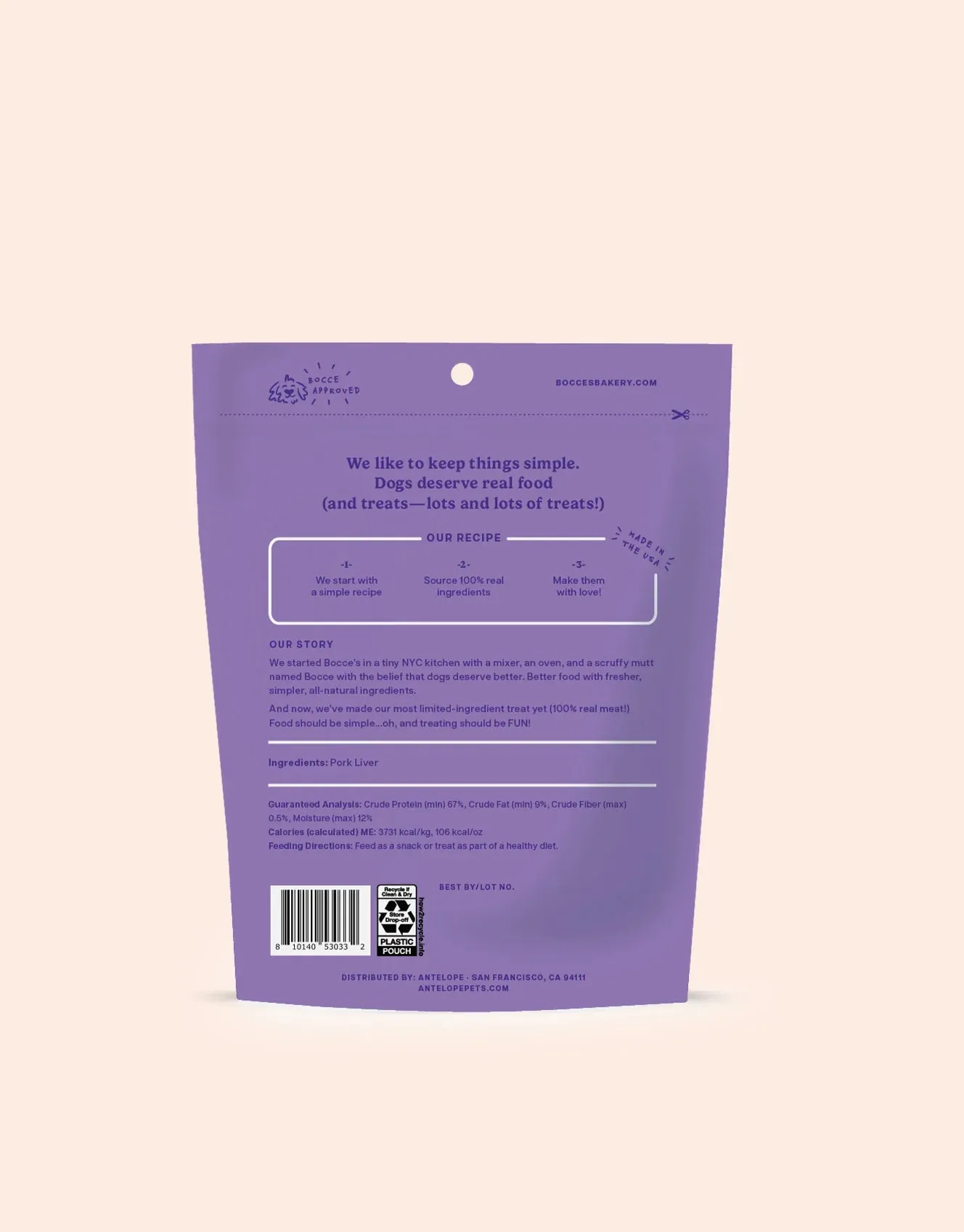 Bocce's Pulled Pork Freeze-Dried