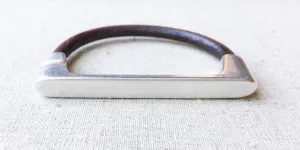 Brown Leather Bracelet with Silver Straight Bar Magnetic Clasp