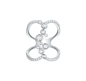 Bubbly 0.98ct Lab Grown Diamonds Ring <br> R-00315WHT