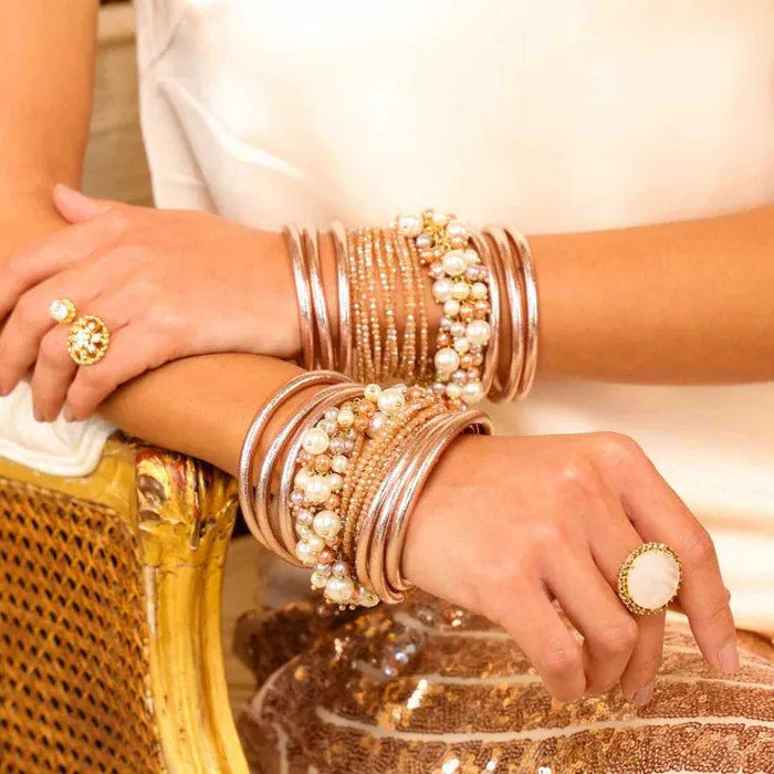 Budha Girl Champagne All Weather Bangles® (AWB®) - SERENITY PRAYER (6)
