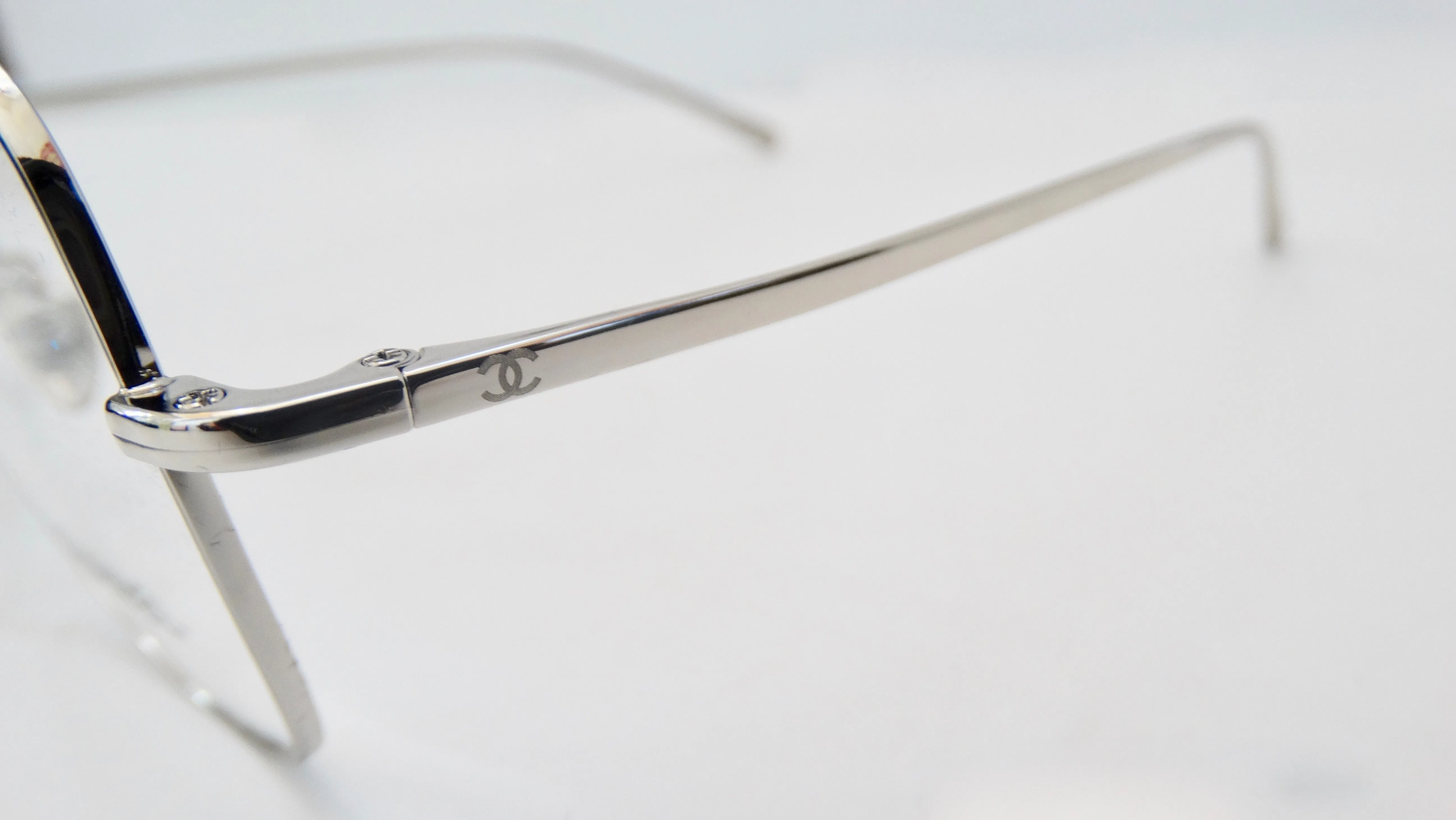 Chanel 2019 Silver Eye Glasses