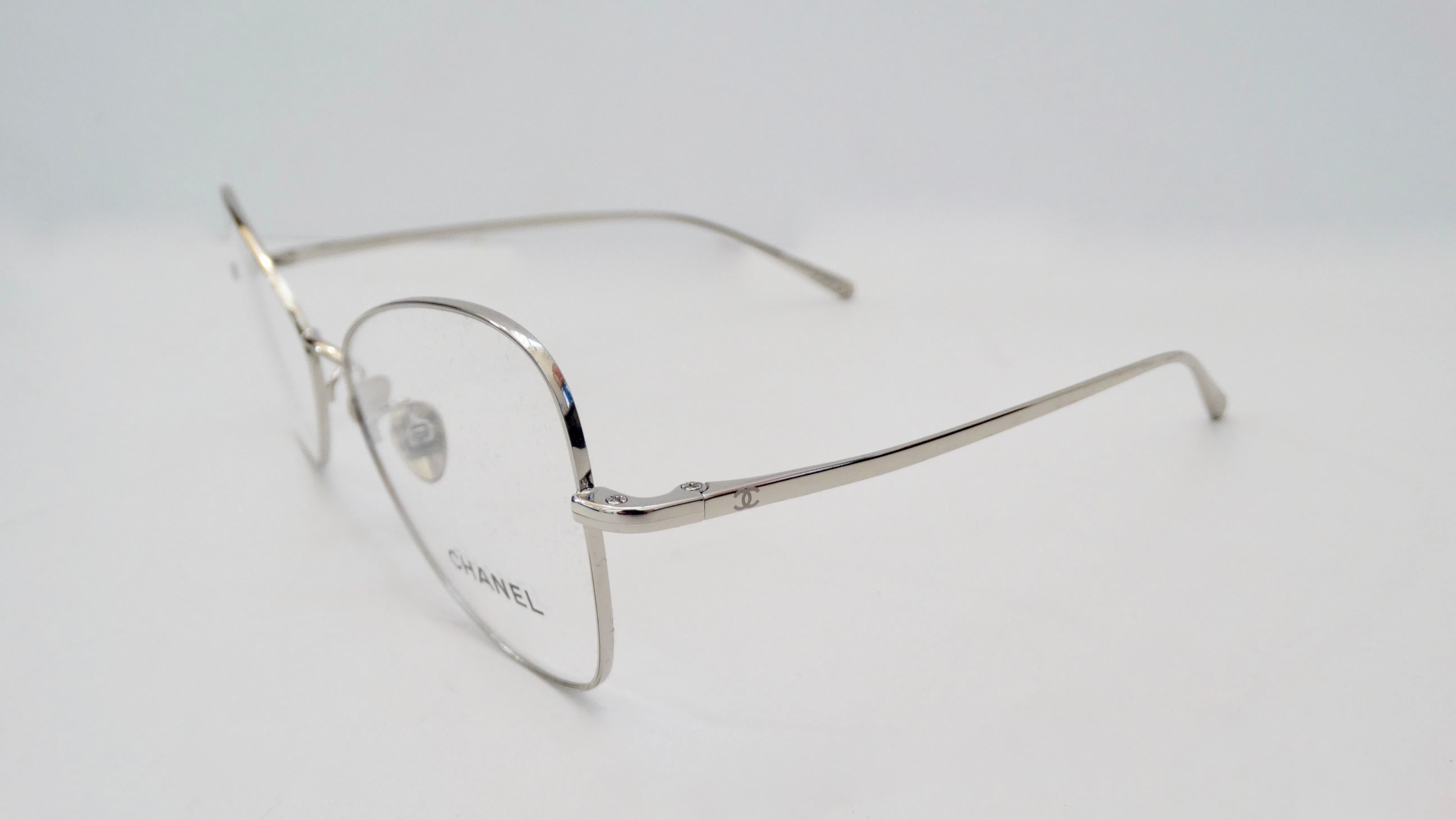 Chanel 2019 Silver Eye Glasses