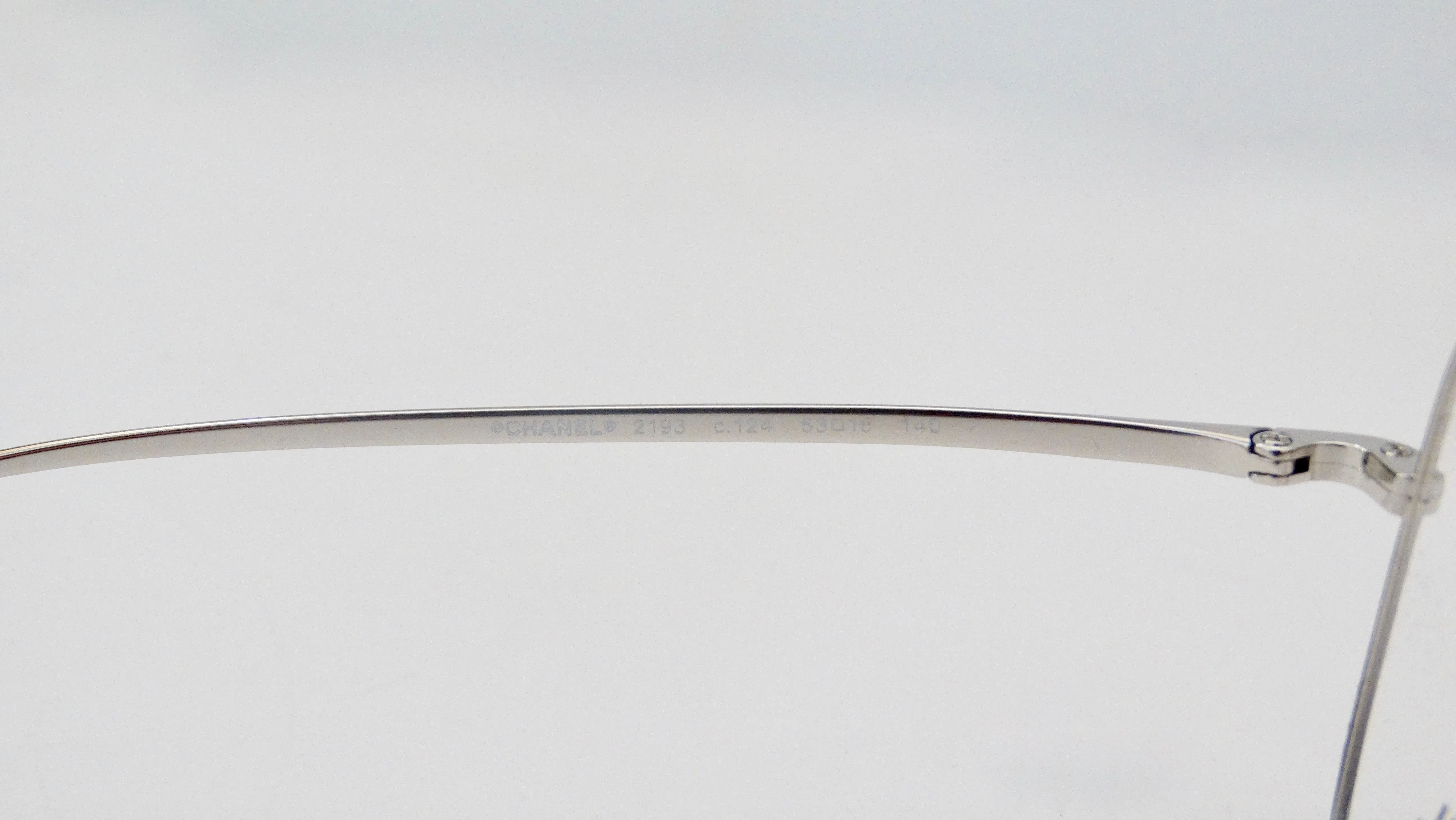 Chanel 2019 Silver Eye Glasses