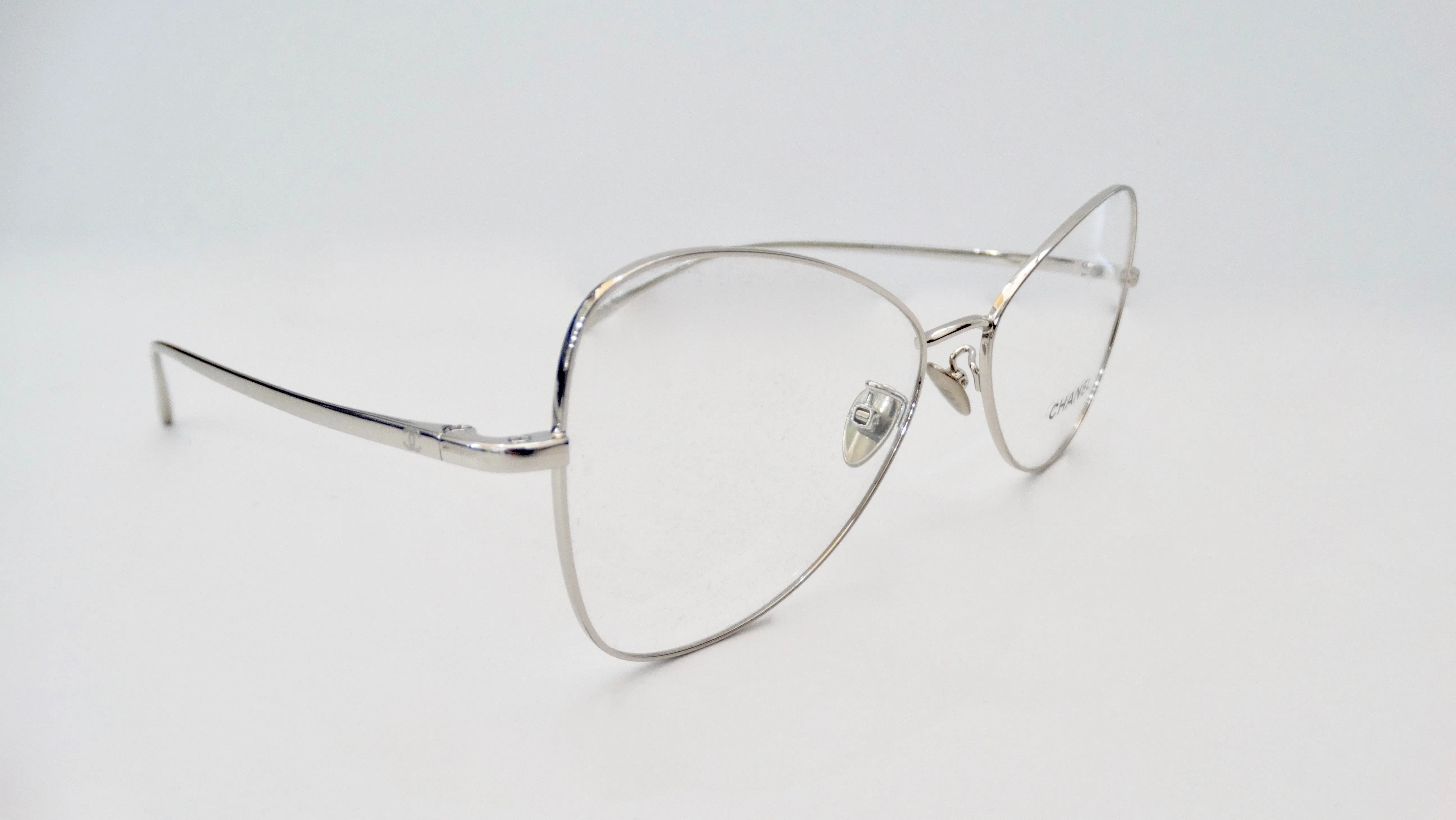 Chanel 2019 Silver Eye Glasses