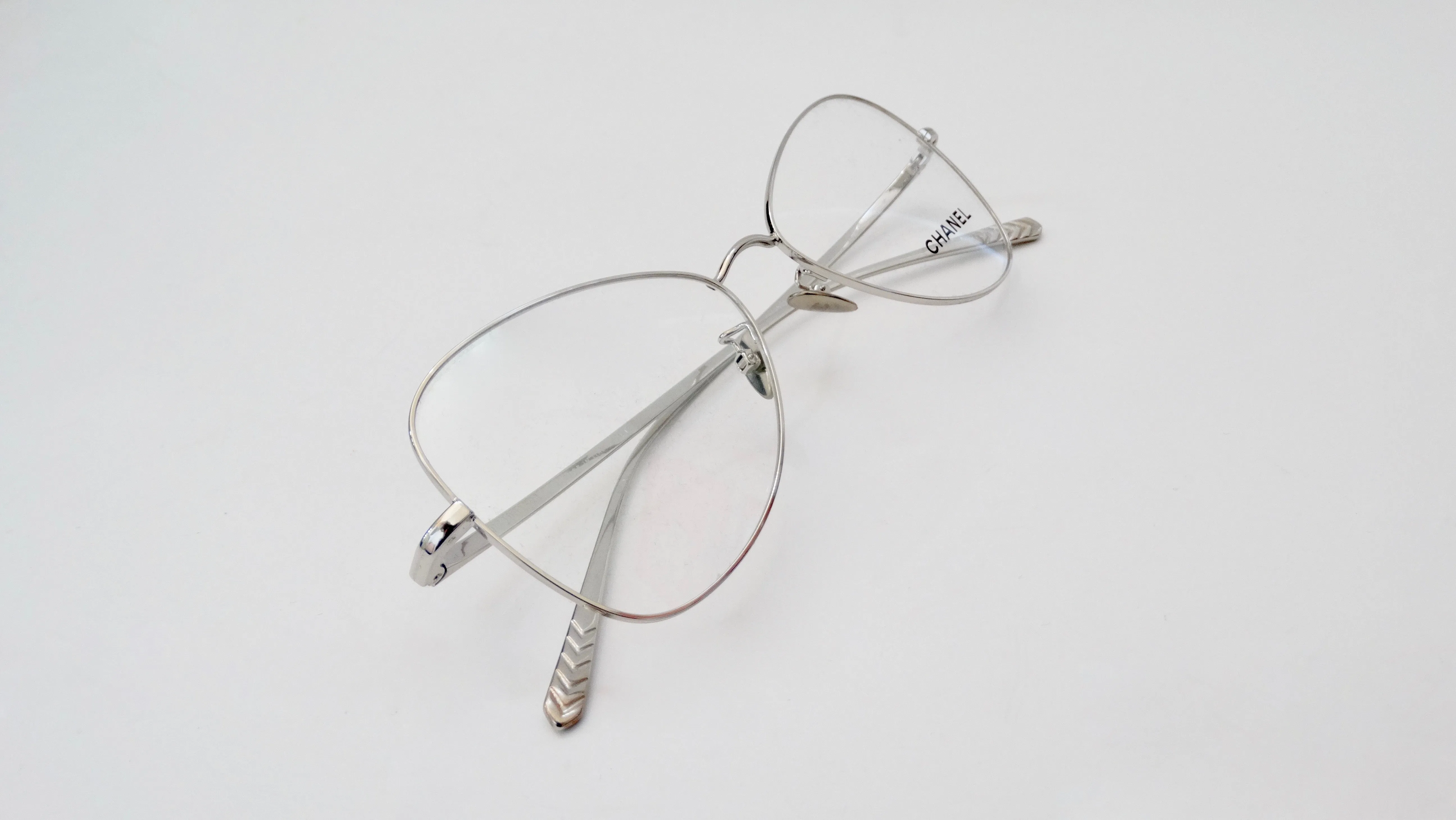 Chanel 2019 Silver Eye Glasses