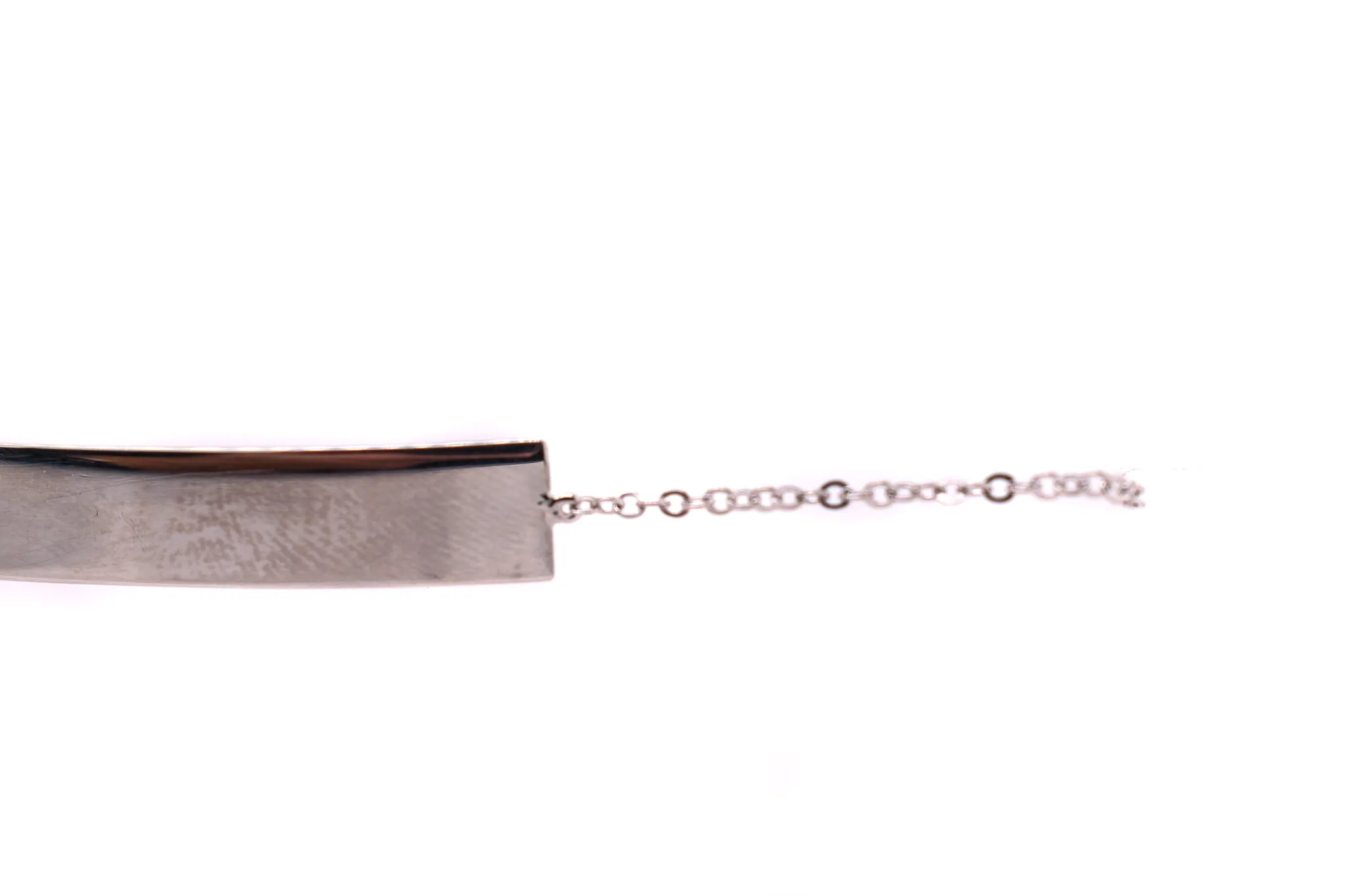 CLASSIC WHITE GOLD BAR BRACELET