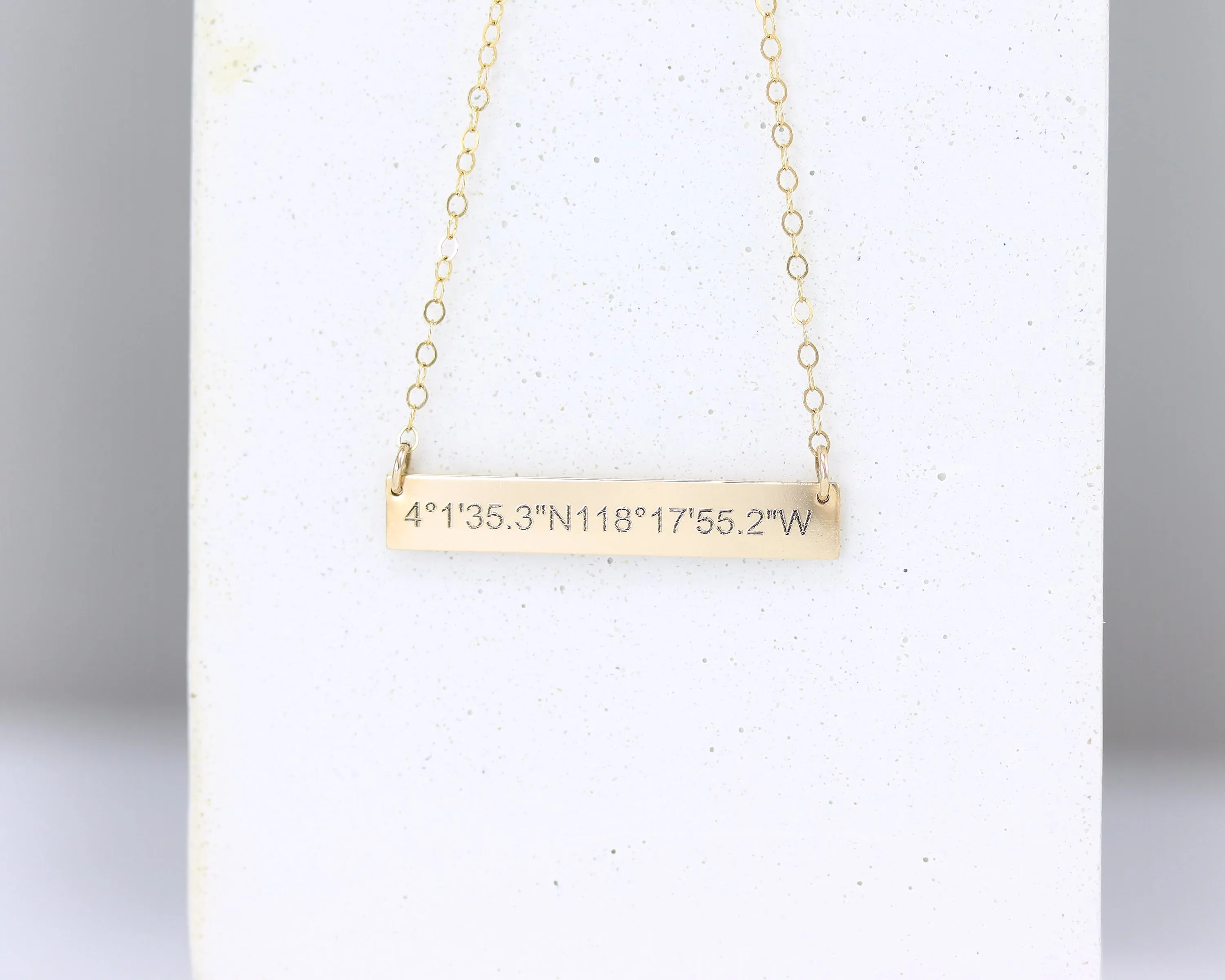 Coordinate Bar Necklace